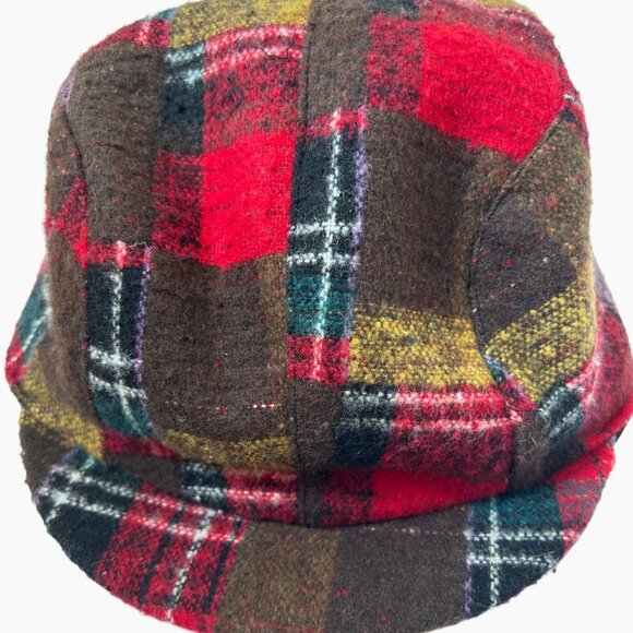 JESSICA SIMPSON KIDS NEWSBOYS HAT/CAP MULTI COLOR BROWN, RED, YELLOW, ONE SIZE - Picture 7 of 11
